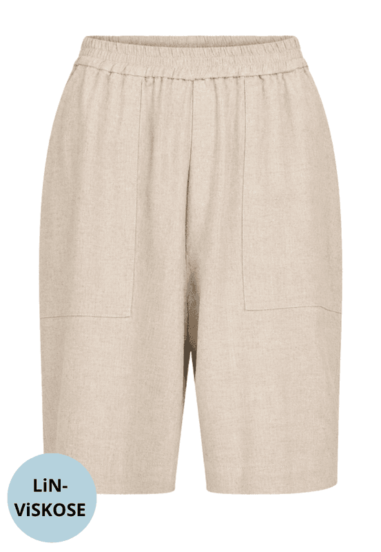 Inger lin-shorts naturfarget