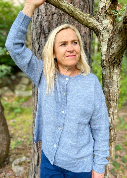 Hovedbilde Marion cardigan m/ull isblå