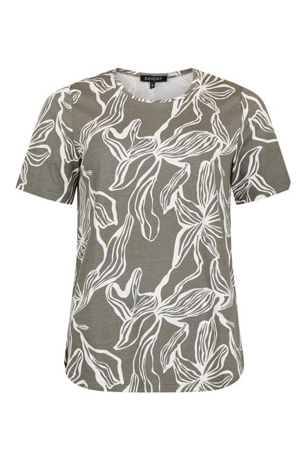 Hovedbilde Andrea t-shirt olivenblomst