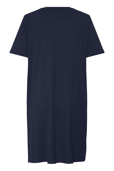 Hovedbilde Irene bomullskjole marineblå