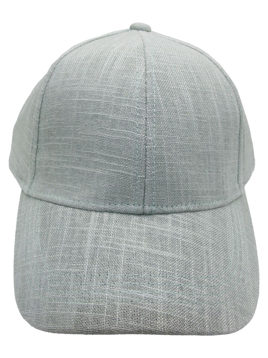 Caps i lin støvgrønn