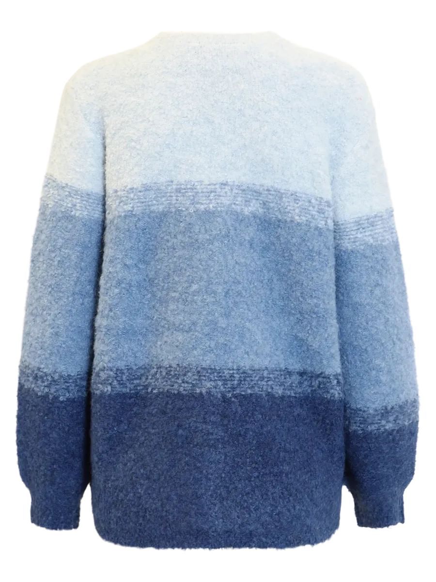 Helga cardigan isblå ombre